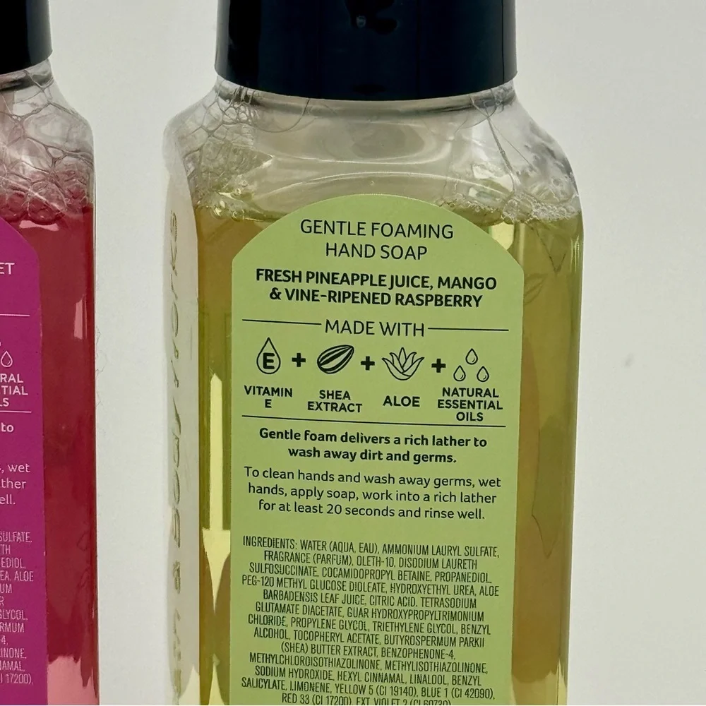 Bath & Body Works Tropical Hand Soaps White Raspberries & Pineapple Mango NWT
